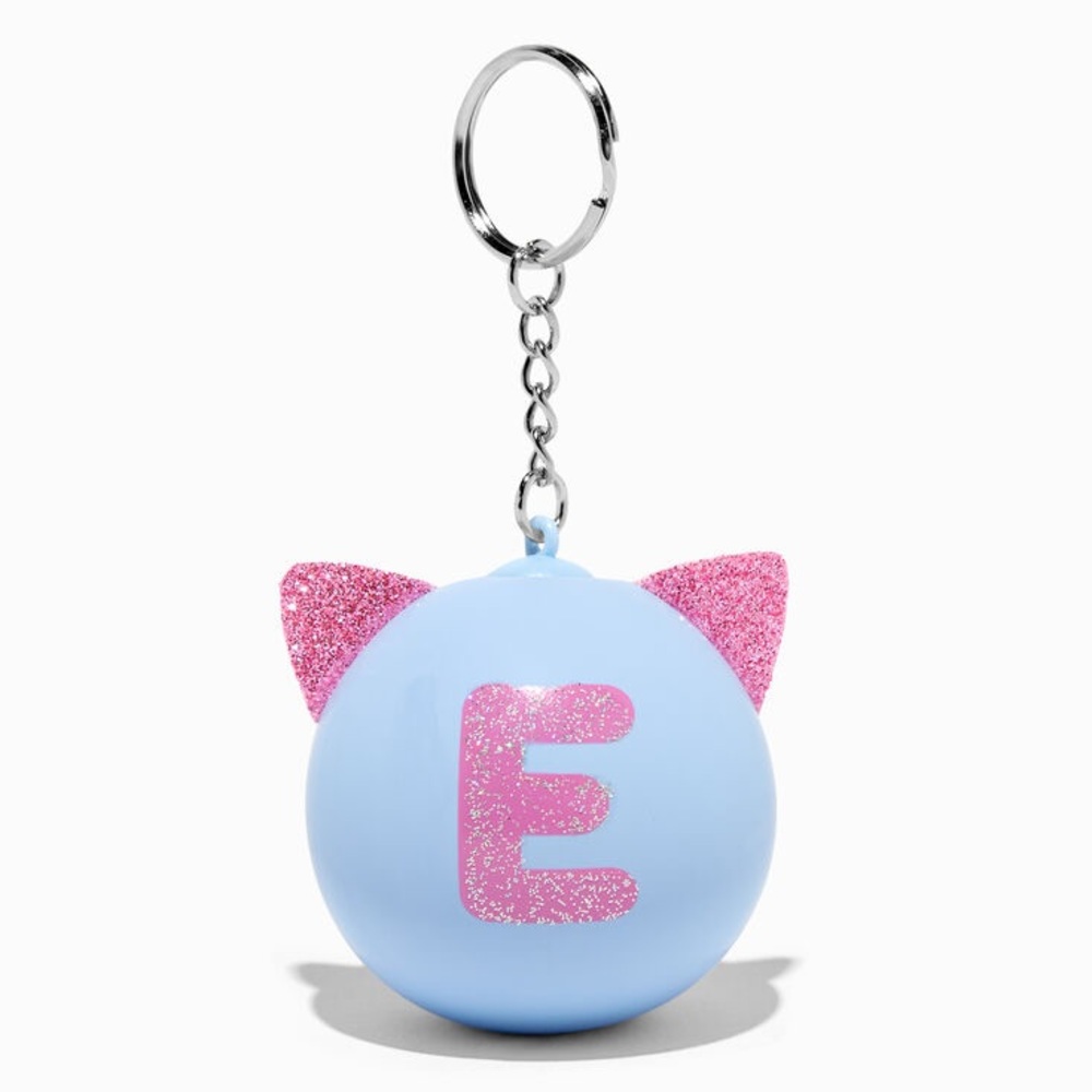 🐣 Initial Cat Ears Stress Ball Keychain